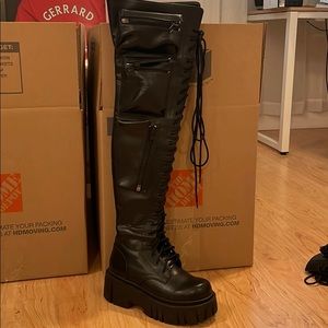Current Mood Thigh High Platform Boot size6/7